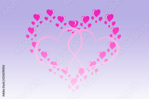 Valentine days colors  card background