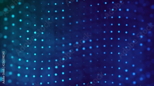 abstract wave particle dot loop