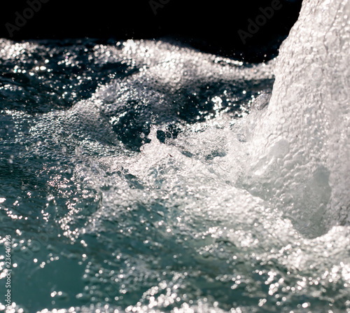 water fountain with splashes as background