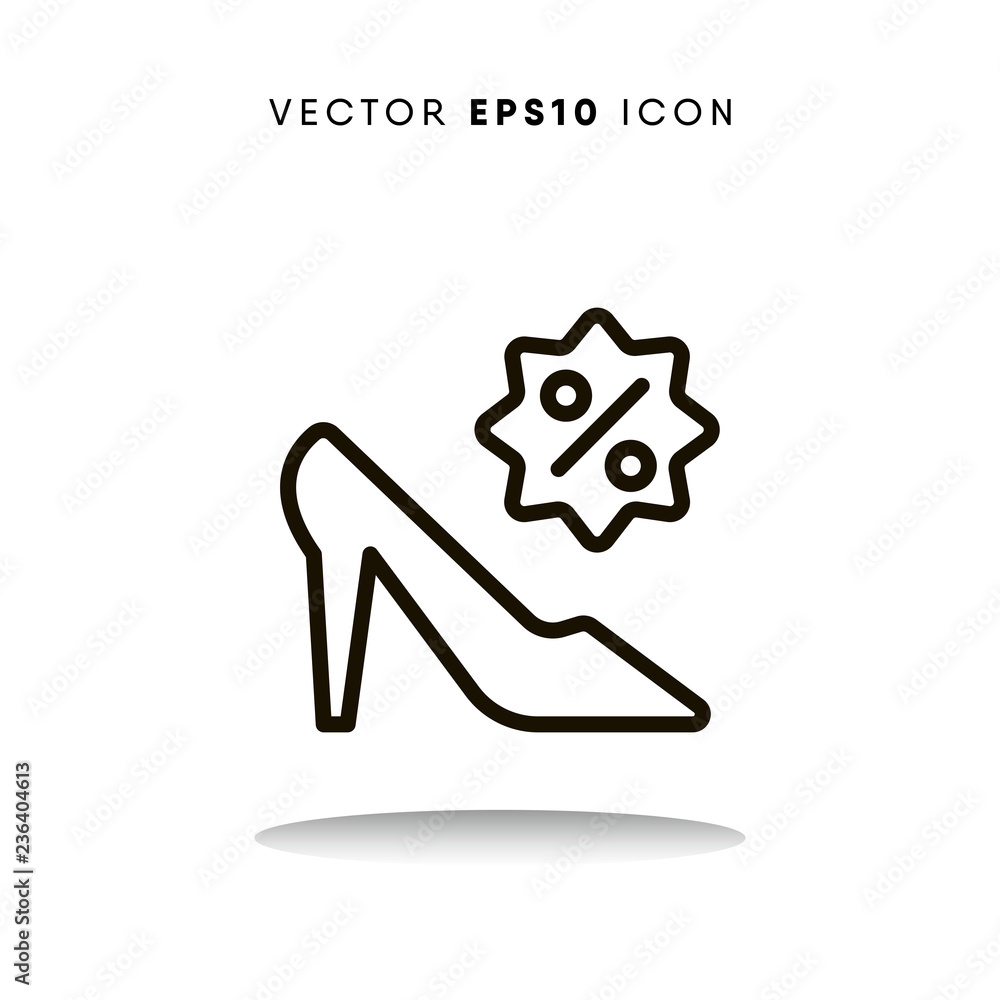 High heels cyber monday vector icon High heels cyber monday vector icon