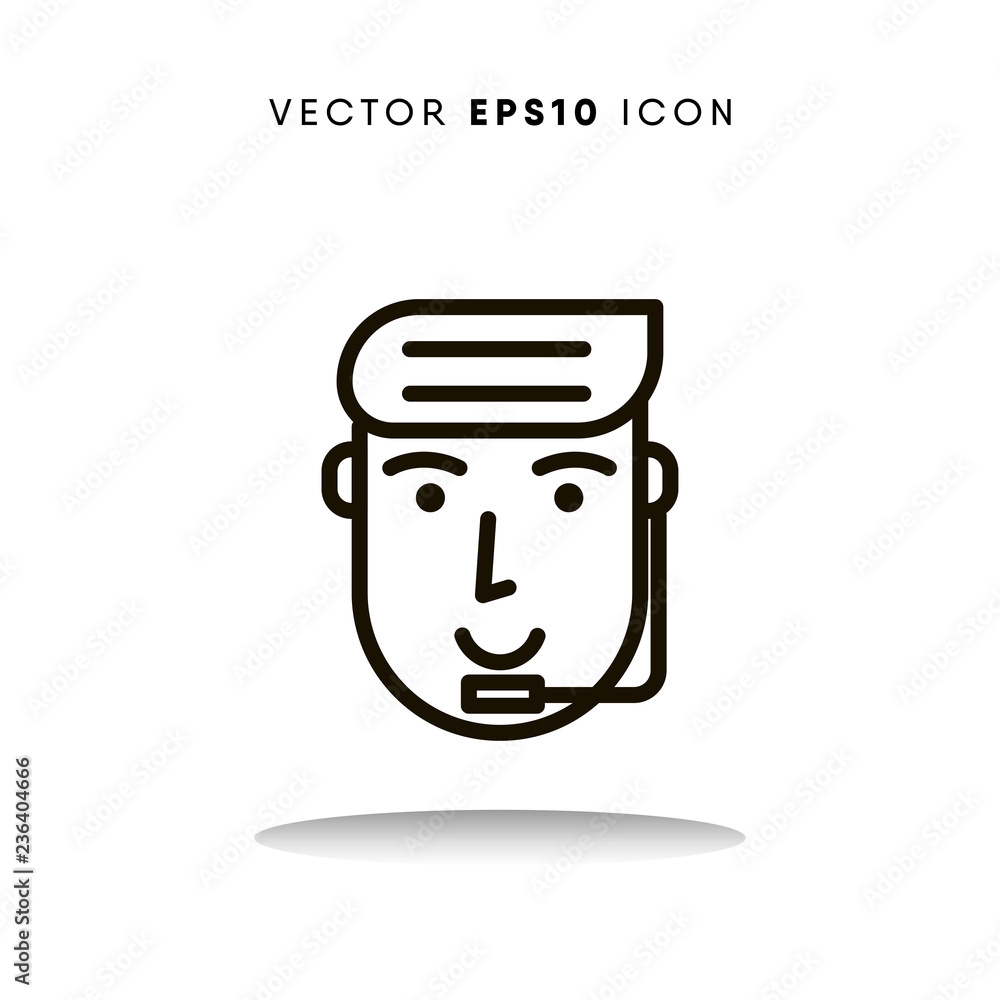Customer service cyber monday vector icon Customer service cyber monday vector icon