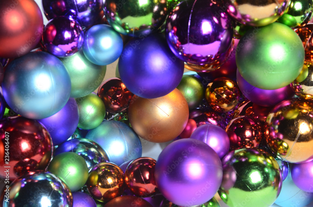 Full frame abstract view of a lot of Christmas baubles in many different colors. Full frame abstract view of a lot of Christmas baubles in many different colors.