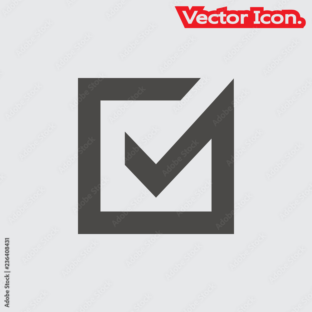 Check mark, tick, yes. icon isolated sign symbol and flat style for app, web and digital design. Vector illustration. Check mark, tick, yes. icon isolated sign symbol and flat style for app, web and digital design. Vector illustration.