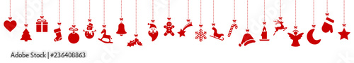 collection of hanging christmas icons photo
