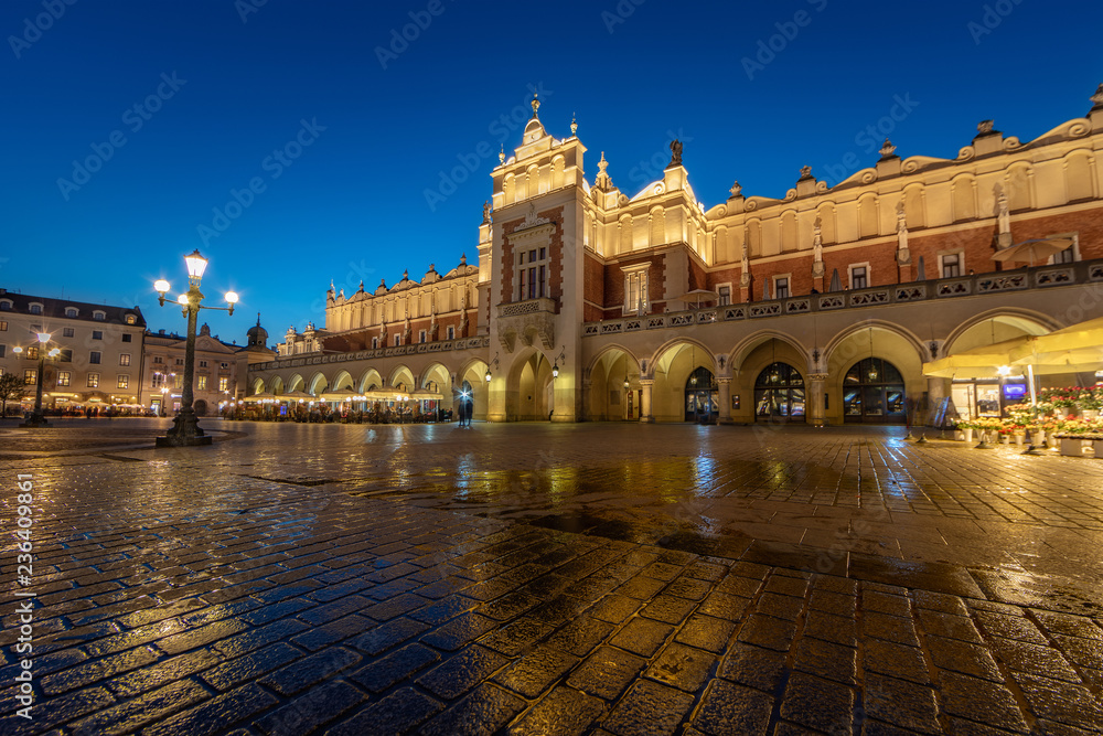 Krakow Cloth Hall by Night