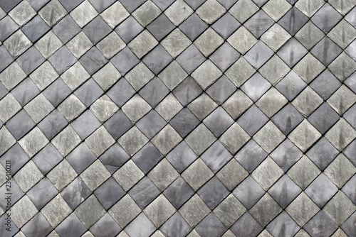 Fiber cement roof tiles vintage house insulation