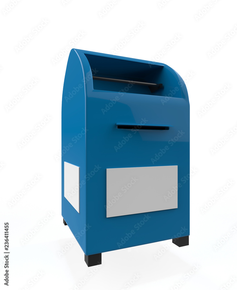 Touch Bin isolated on white background. 3d illustration Touch Bin isolated on white background. 3d illustration