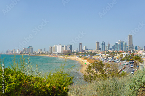Panoramic view of beach in Tel Aviv © Юлия Серова