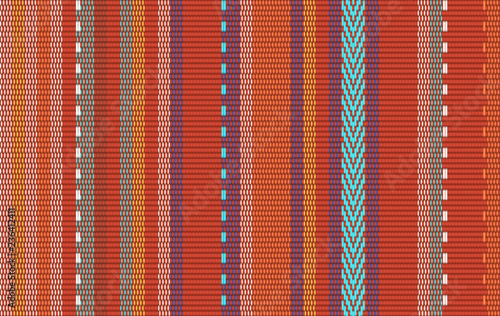 Blanket stripes seamless vector pattern. Background for Cinco de Mayo party decor or ethnic mexican fabric pattern with colorful stripes. Serape gesign