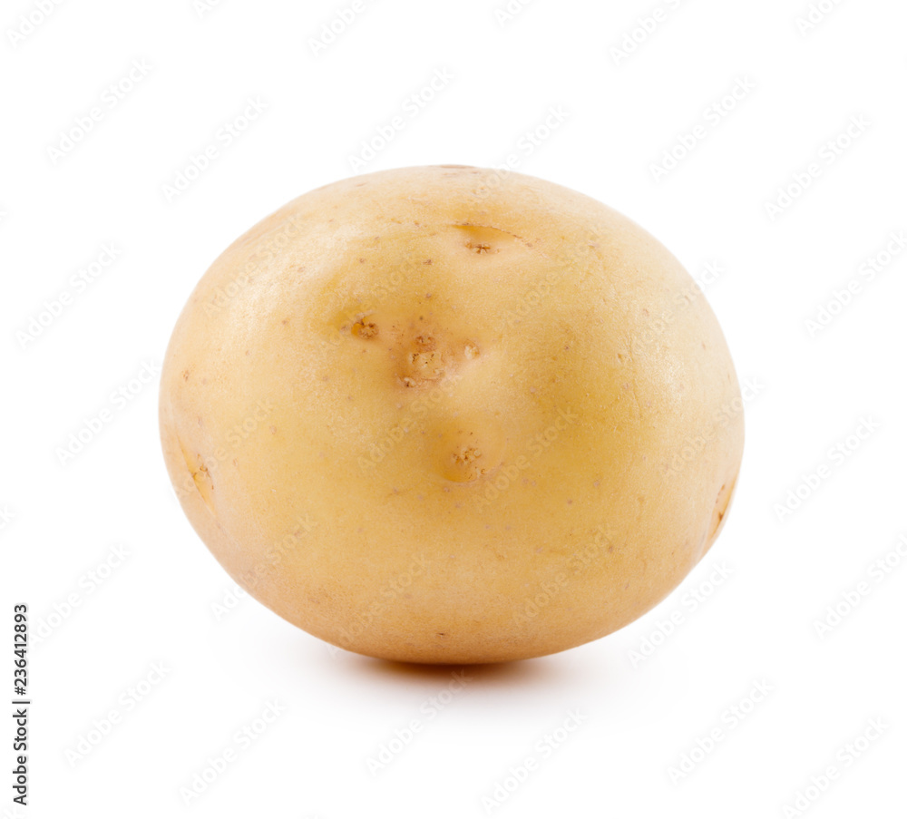 raw yellow potato isolated on white background raw yellow potato isolated on white background