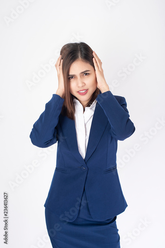 Business woman is headache