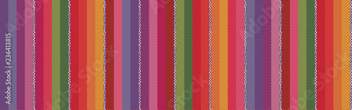 Blanket stripes seamless vector pattern. Background for Cinco de Mayo party decor or ethnic mexican fabric pattern with colorful stripes. Serape gesign