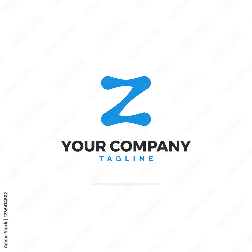 Blue Vector Logo Letter Z Tech Blue Vector Logo Letter Z Tech
