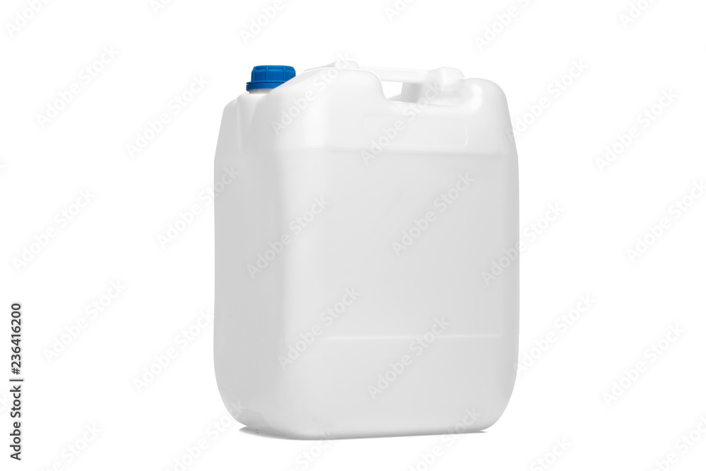 Plastikowy pojemnik na białym tle Plastikowy pojemnik na białym tle