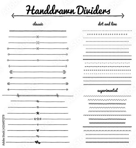 Handdrawn Dividers Collection
