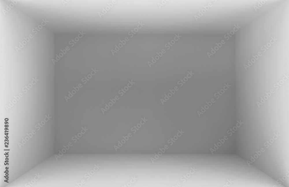 Box top view. Inner space of the box. 3d illustration Box top view. Inner space of the box. 3d illustration