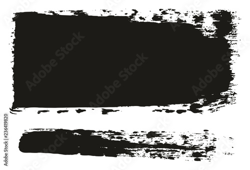 Paint Brush Wide Lines High Detail Abstract Vector Background Set 64