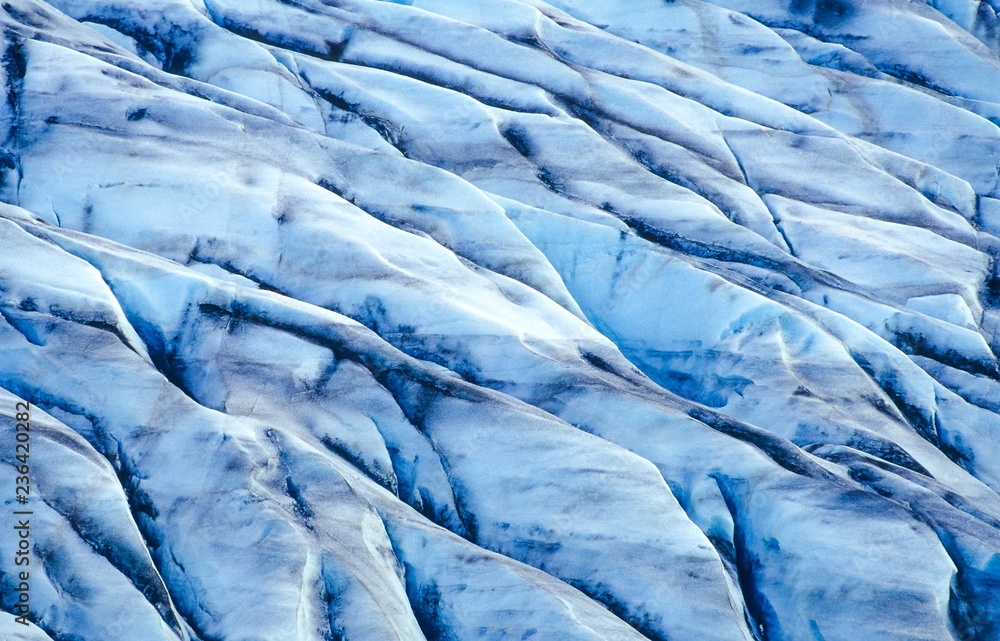 Fotografie Skeiðarárjökull, Gletscherzunge des Vatnajökull, Vatnajökull-Nationalpark, ehema
