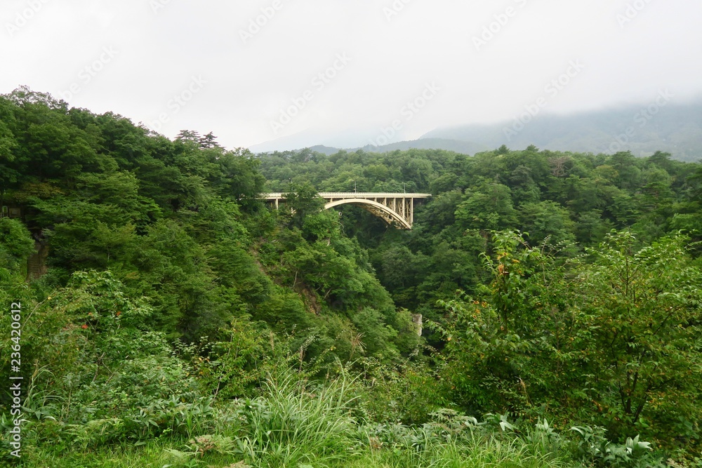 鳴子峡の大深沢橋