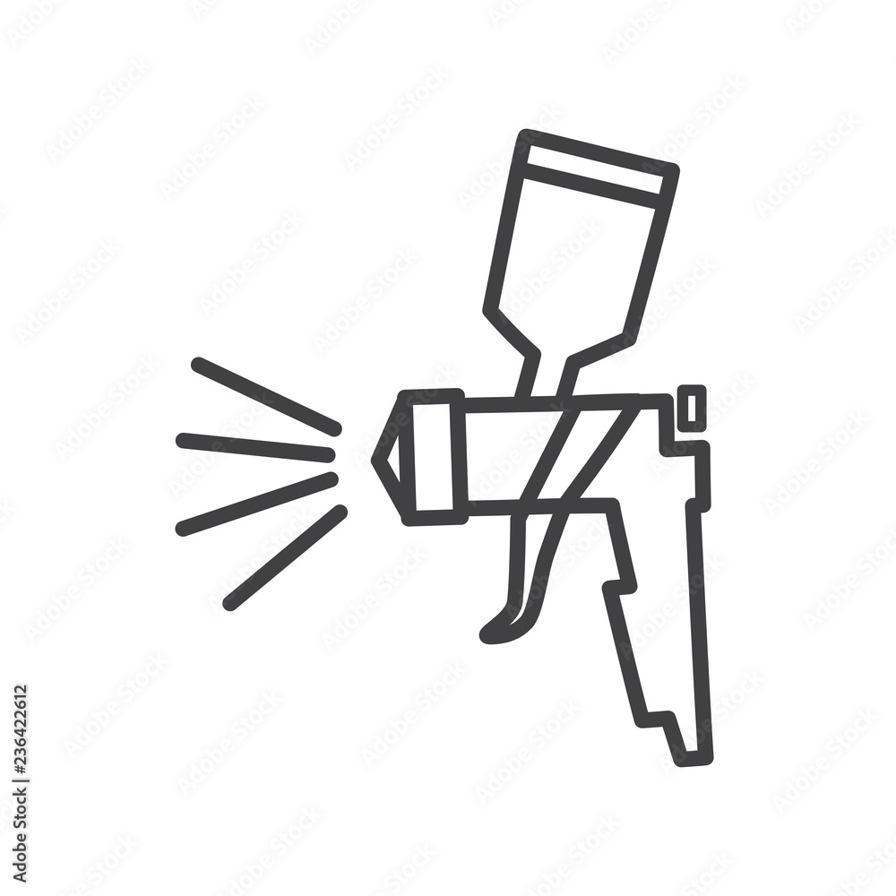 Airbrush icon vector. Airbrush icon vector.