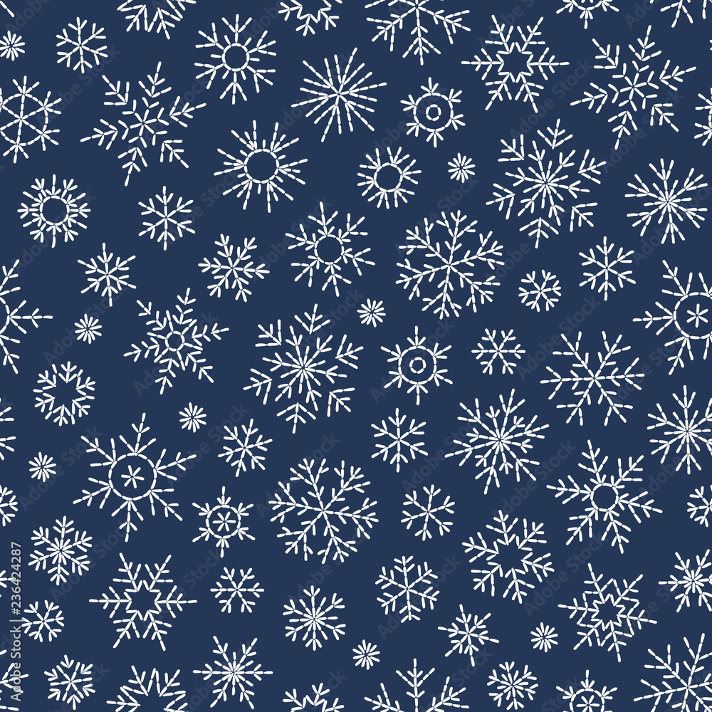 Christmas seamless doodle pattern Christmas seamless doodle pattern