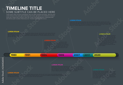 Glassy Infographic Timeline Template