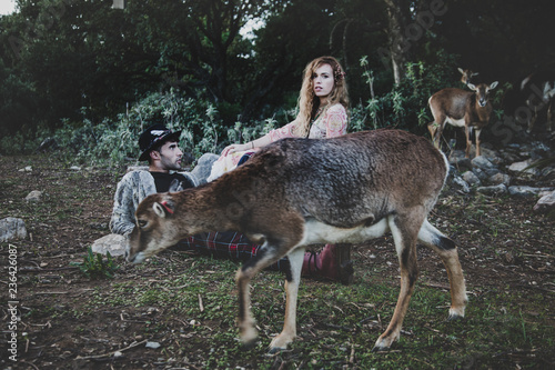 Stylish Editorial Fashion Shooting In the Forest