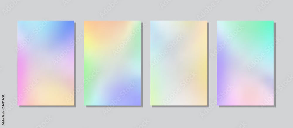 Fototapeta premium Screen gradient set with modern abstract backgrounds.