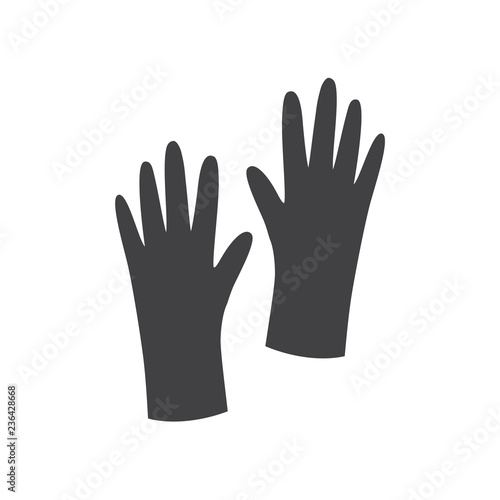 Gloves icon vector