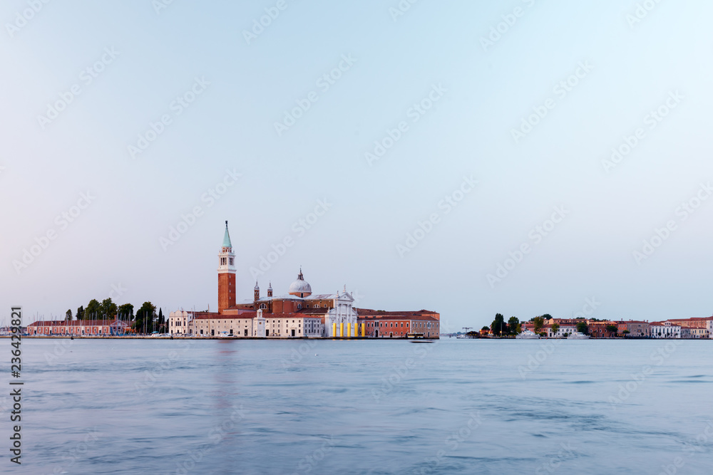 Venice, Italy. The island of San Giorgio Maggiore and the eponymous Cathedra