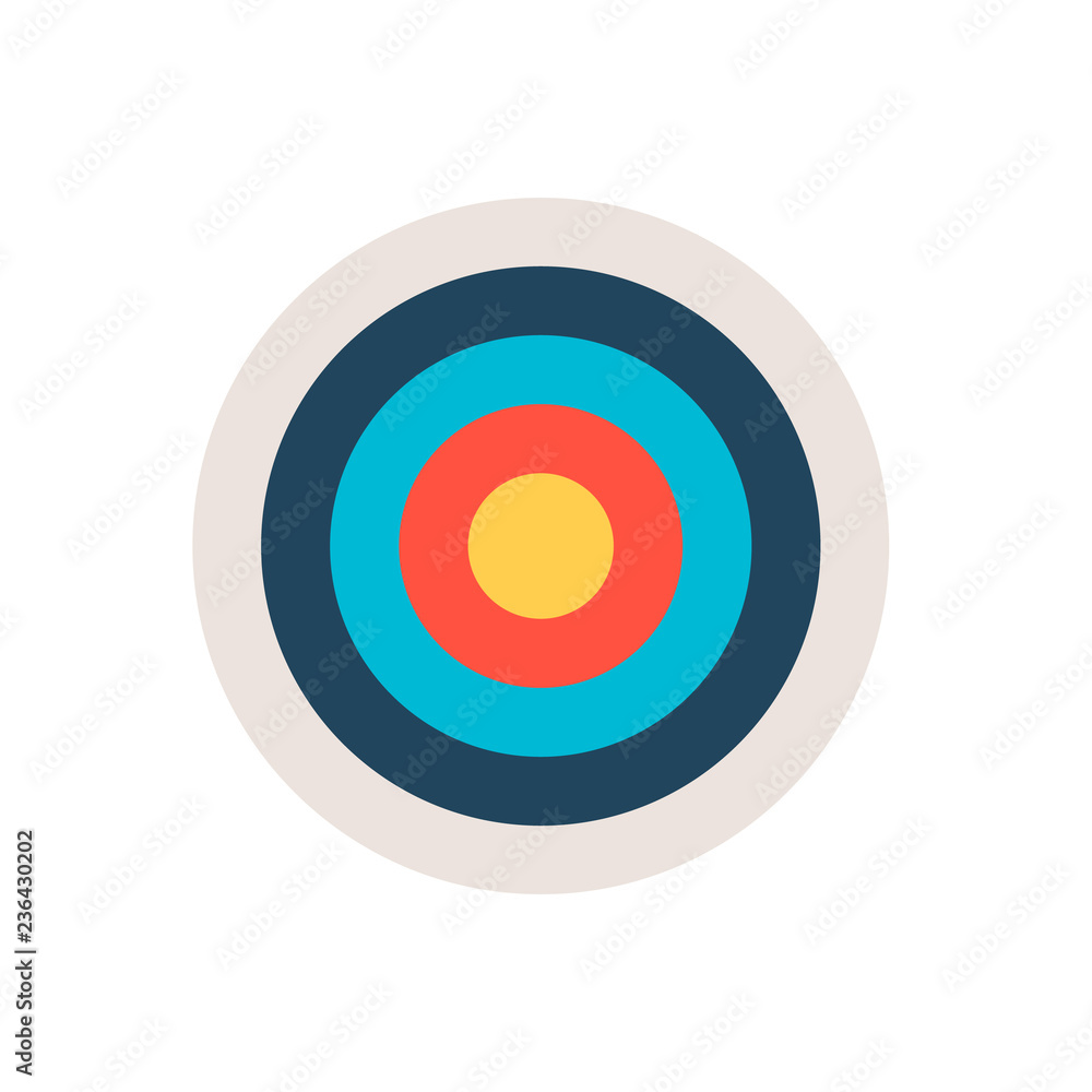 Target icon. Sport or business concept Target icon. Sport or business concept