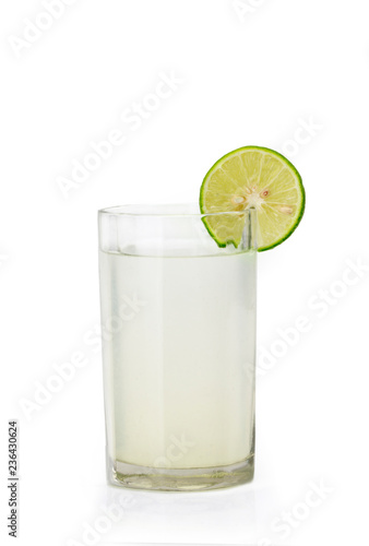 Lemon fruit juice isolated on white background