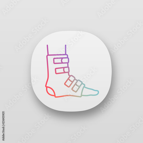 Foot ankle brace app icon