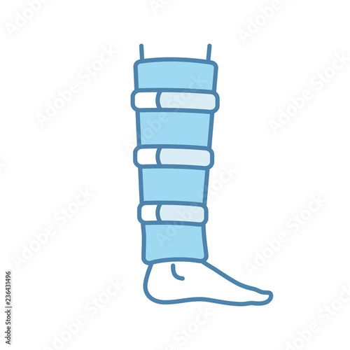 Shin brace color icon