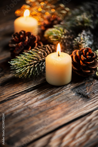 Christmas decoration with candles