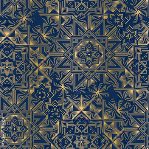 Geometric color seamless pattern