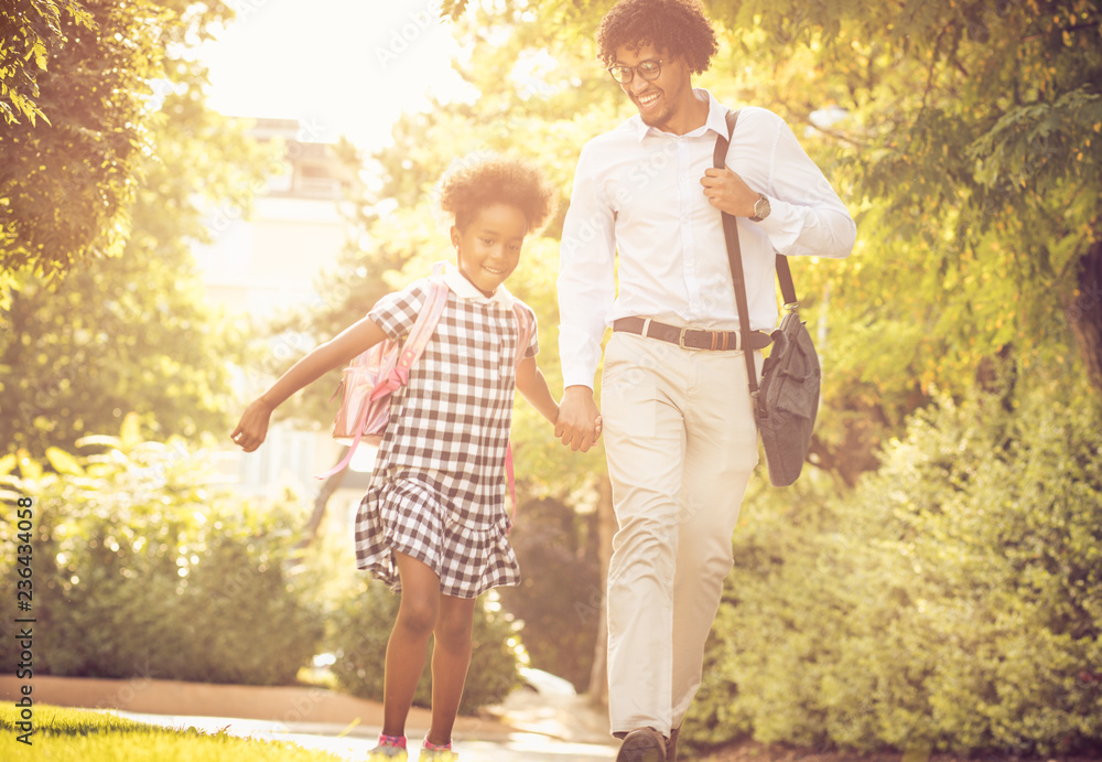 Fototapeta premium Day with dad.