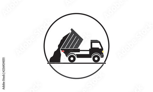  Dump truck vector