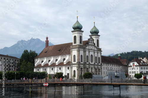 Jesuit church of St. Francis Xavier in Lucerne, Switzerland