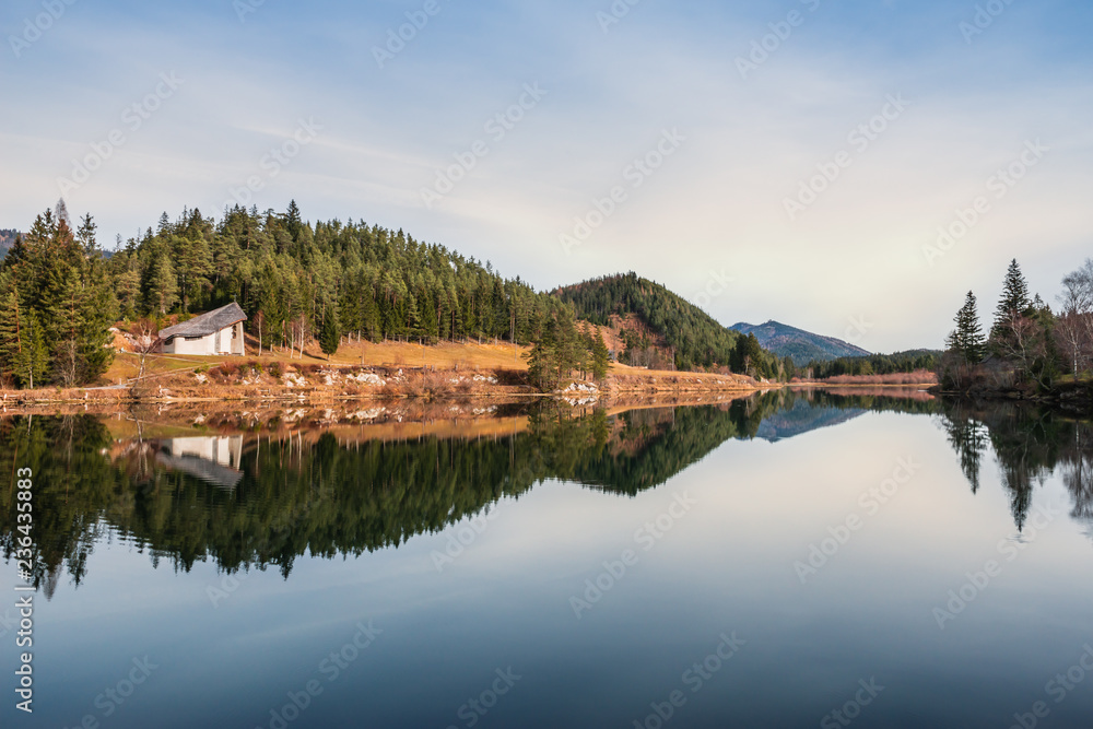 Fototapeta premium Bruder Klaus Kapelle in der Walster (A)
