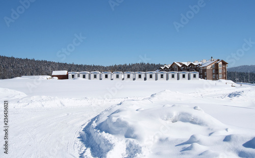 mountain-skiing base © Perytskyy