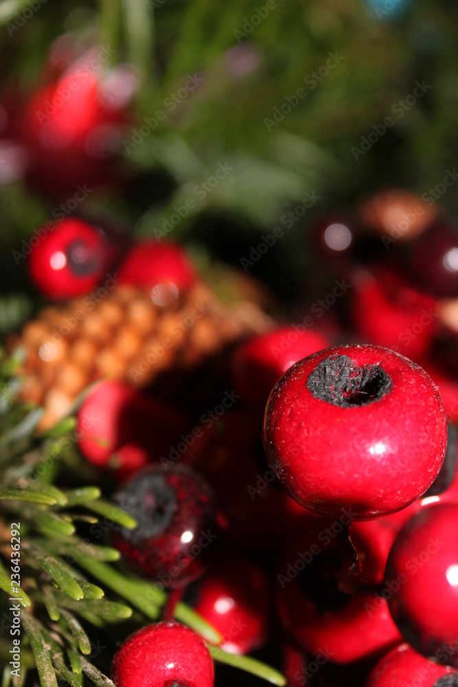 Christmas decorations on the tree Christmas decorations on the tree