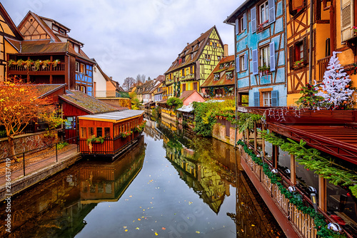 Colorful timber houses in Colmar Old Town, Alsace, France