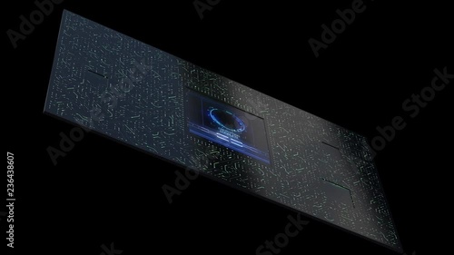 Abstract Animated Circuit Board Encryption Complete 3.mov