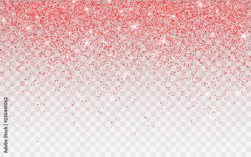 Pink glitter sparkle on a transparent background. Vibrant background ...