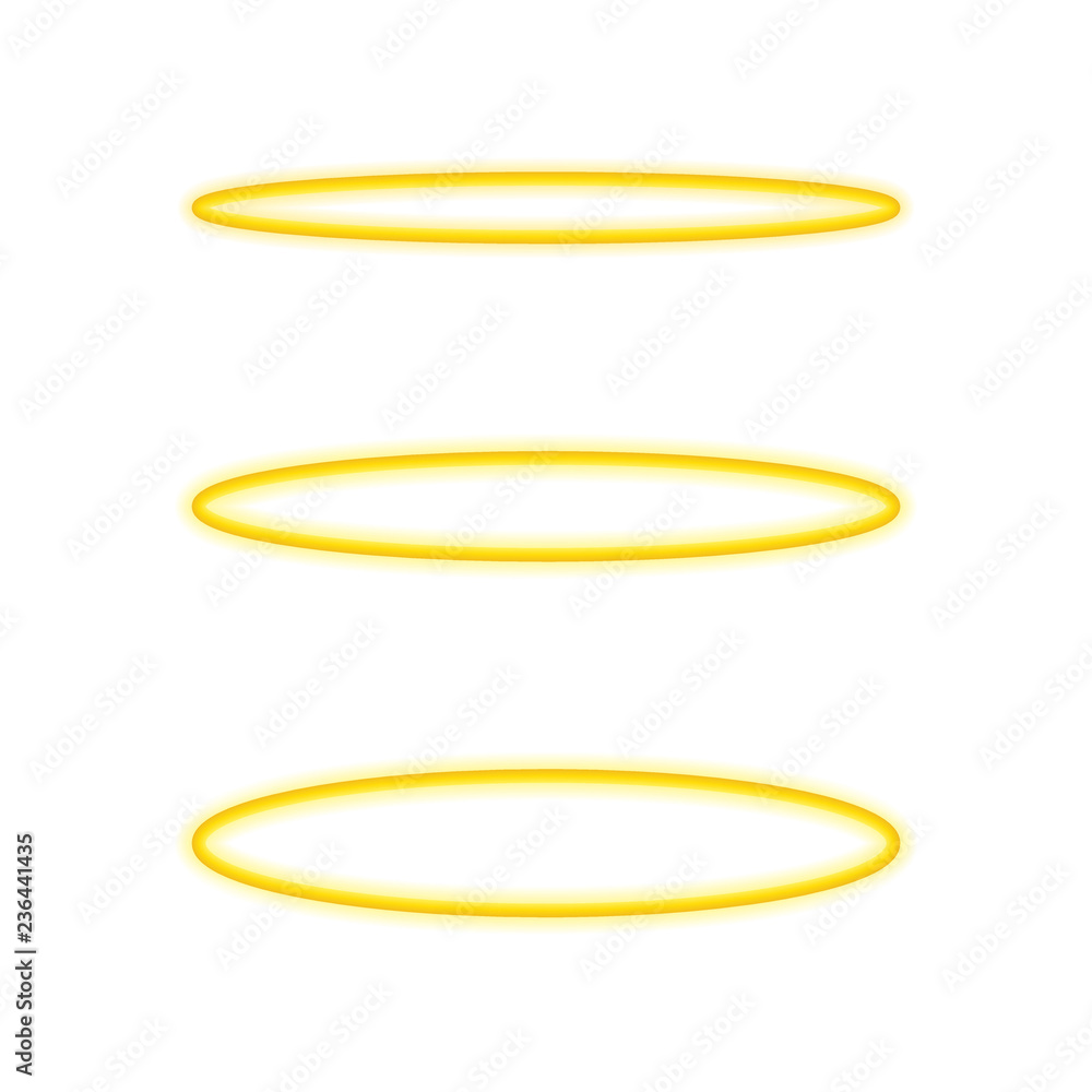 Angel Halo Vector Hd PNG Images, Blue Halo Angel Ring, Ring, Glowing, Round  PNG Image For Free Download