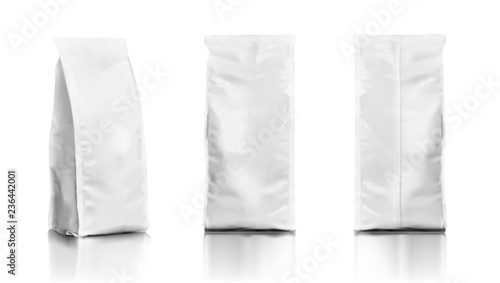 Set Of Realistic Plastic Food Tall Bags