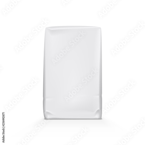 White Clear Paper Or Foil Plastic Bag Pack
