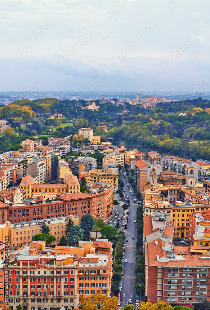 Rome panorama building, Italy