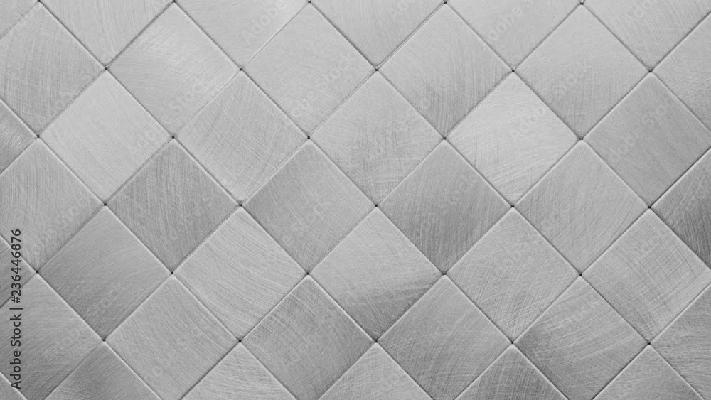 Metal surface consisting of square plates.
Metal surface consisting of square plates.